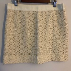 Jcrew White Skirt